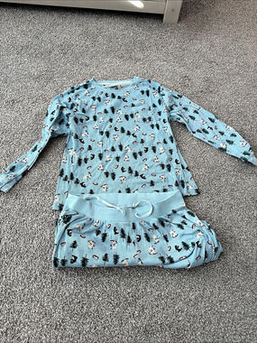 Waffle knit pajama set